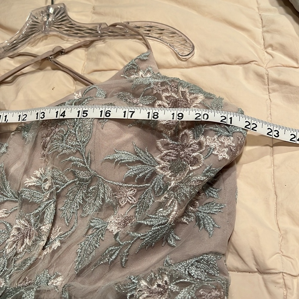 David’s Bridal Floral Overlay Dress / Gown NWT - Picture 5 of 11